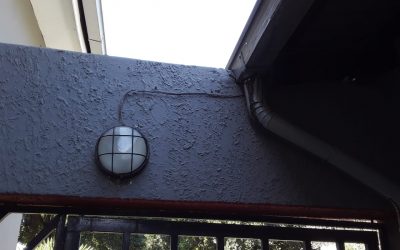 Fitting outside lights and electrical